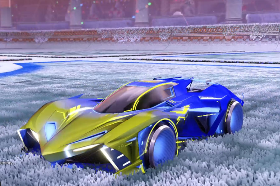 Rocket league Chikara GXT Cobalt design with Holosphere,Mainframe