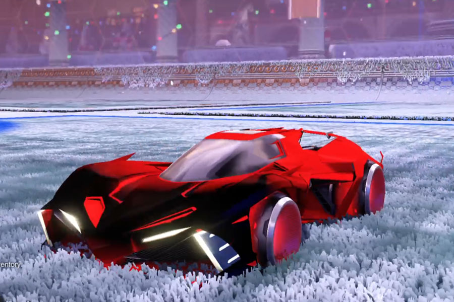 Rocket league Chikara GXT Crimson design with Holosphere,Mainframe