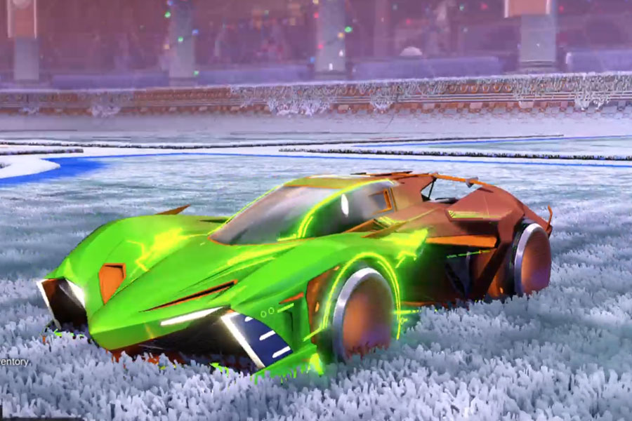 Rocket league Chikara GXT Burnt Sienna design with Holosphere,Mainframe