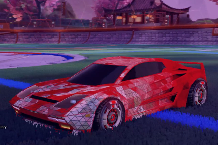 Rocket league Diestro Crimson design with Cruxe,Trigon