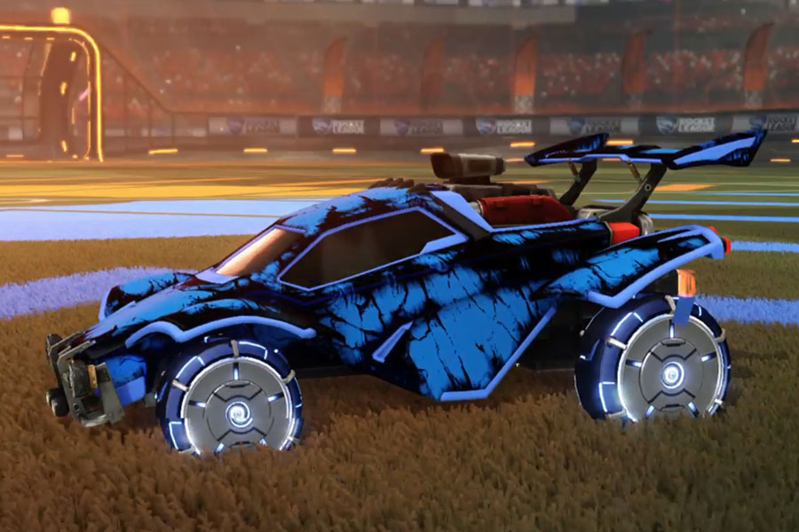 Rocket league Octane Cobalt design with Carbon,Biomass