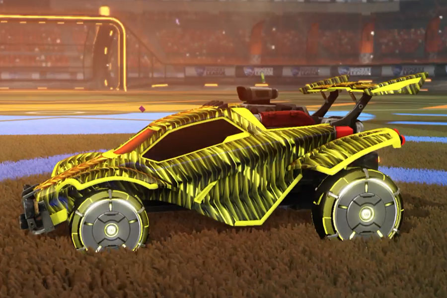 Rocket league Octane Saffron design with Carbon,Intrudium