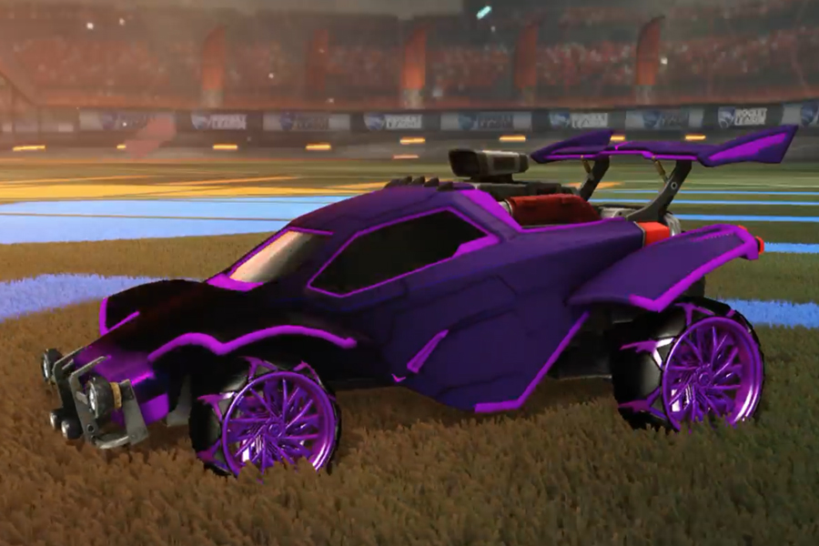 Rocket league Octane Purple design with Decopunk,Mainframe