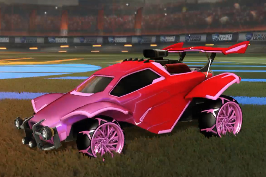 Rocket league Octane Pink design with Decopunk,Mainframe