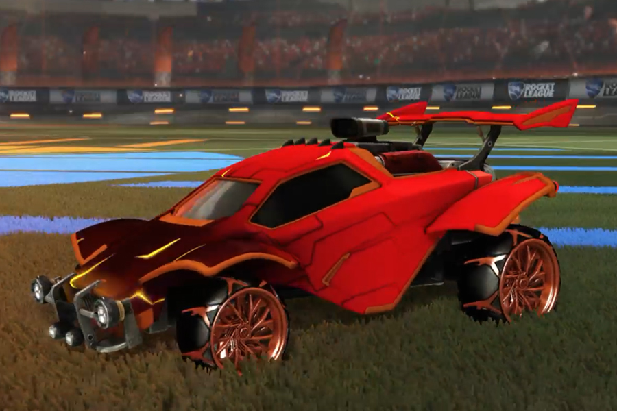 Rocket league Octane Burnt Sienna design with Decopunk,Mainframe