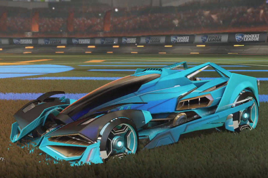 Rocket league Artemis GXT Sky Blue design with Petacio,Mainframe