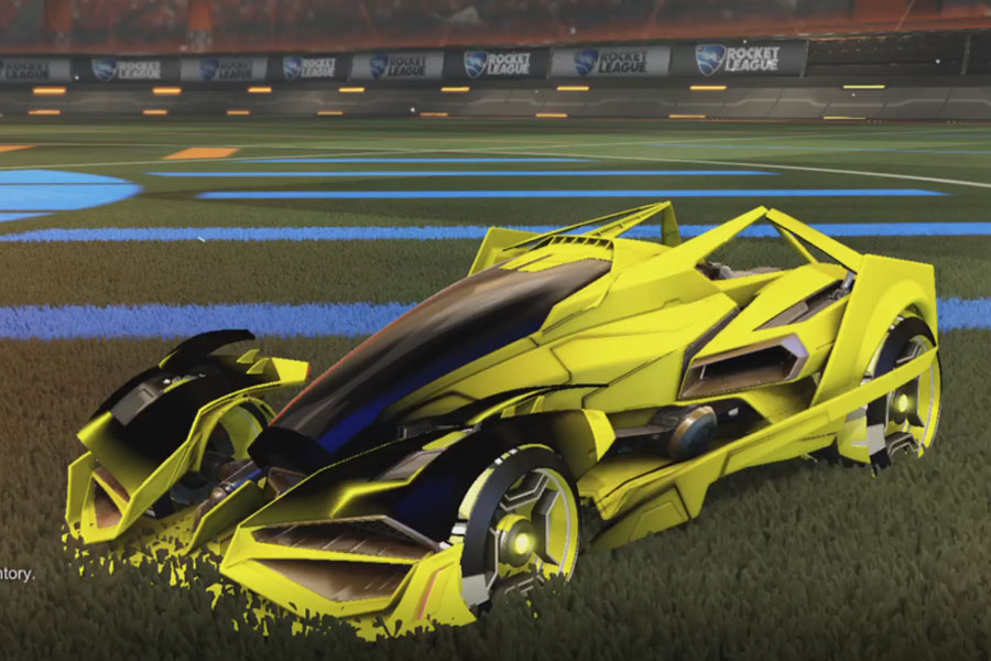 Rocket league Artemis GXT Saffron design with Petacio,Mainframe