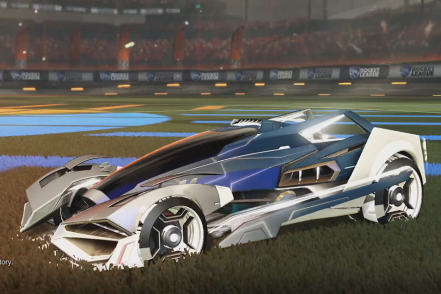 Rocket league Artemis GXT Titanium White design with Petacio,Mainframe