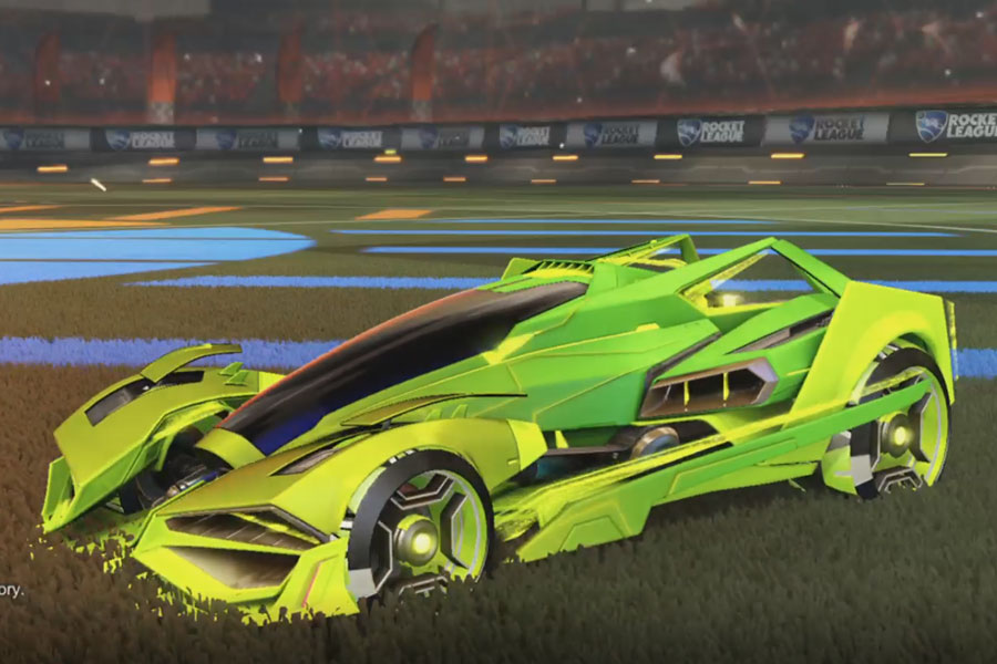 Rocket league Artemis GXT Lime design with Petacio,Mainframe