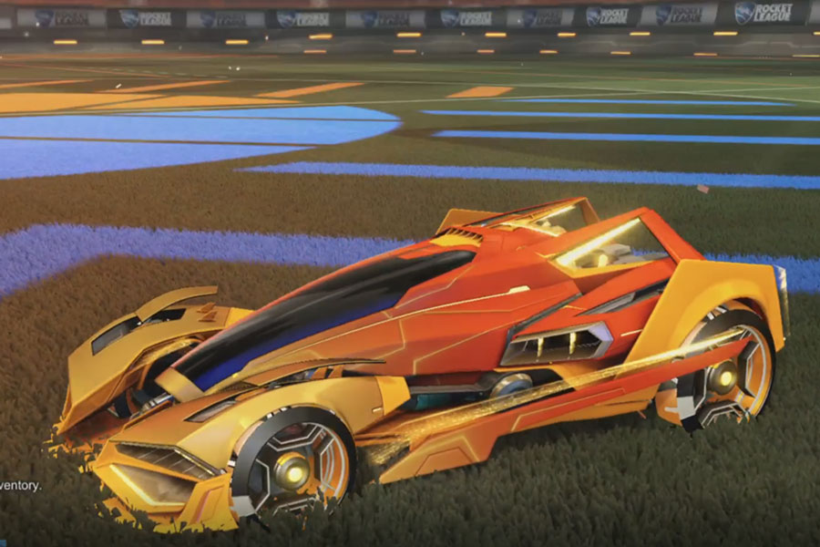 Rocket league Artemis GXT Orange design with Petacio,Mainframe
