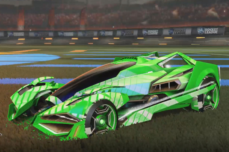 Rocket league Artemis GXT Forest Green design with Petacio,20XX