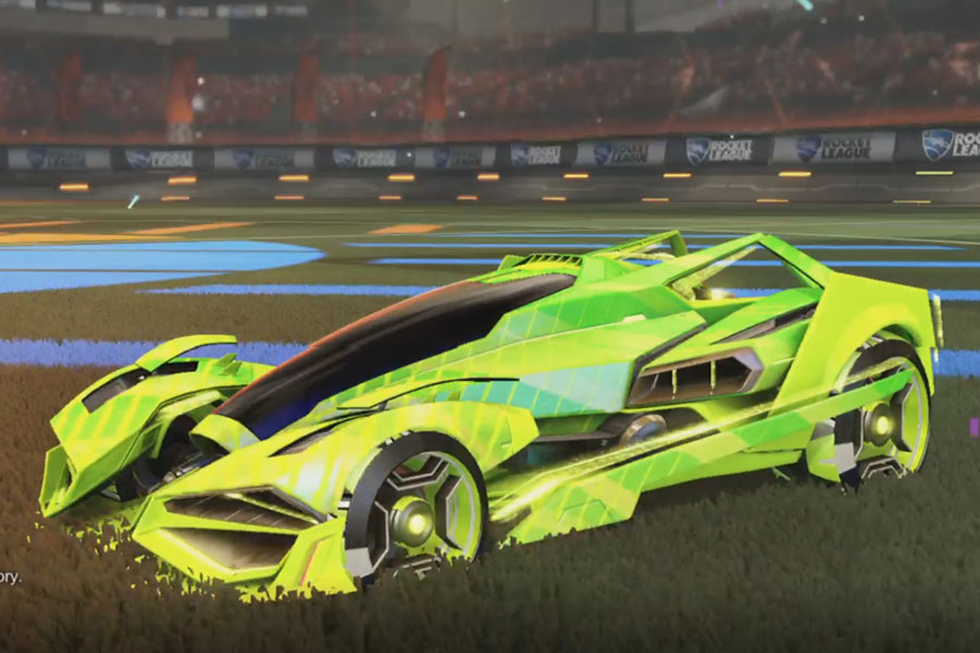 Rocket league Artemis GXT Lime design with Petacio,20XX