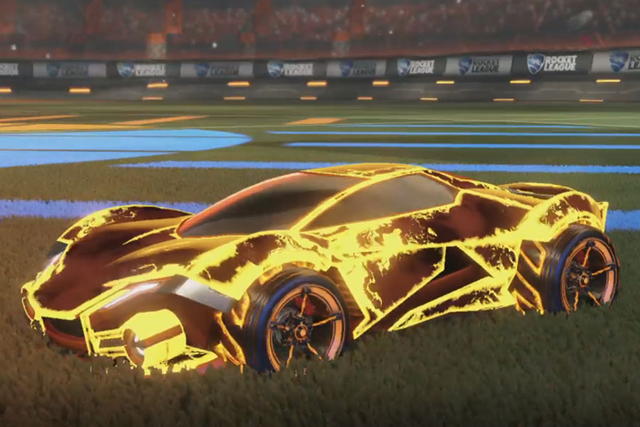 Rocket league Werewolf Burnt Sienna design with FSL-B,Fire God