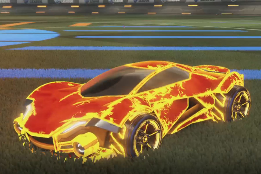 Rocket league Werewolf Orange design with FSL-B,Fire God