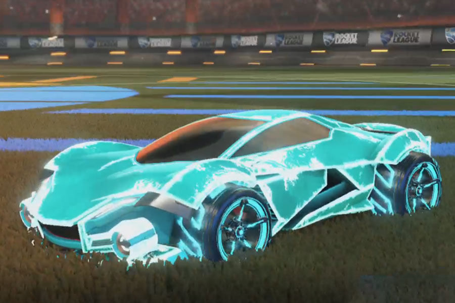 Rocket league Werewolf Sky Blue design with FSL-B,Fire God