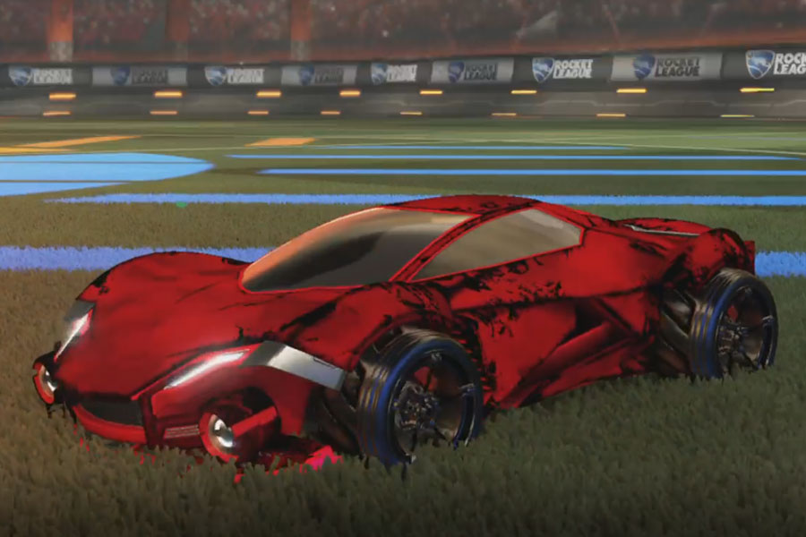 Rocket league Werewolf Crimson design with FSL-B,Fire God