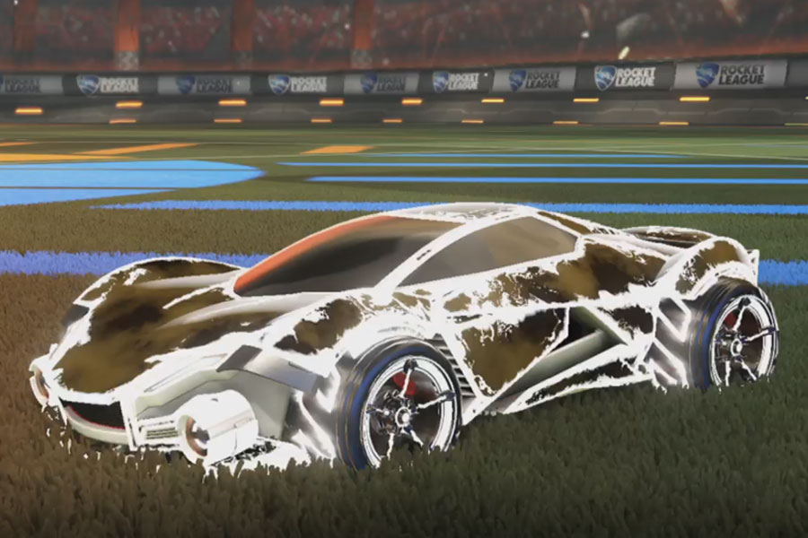 Rocket league Werewolf Titanium White design with FSL-B,Fire God