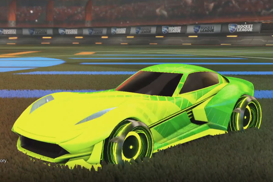 Rocket league Komodo Lime design with Irradiator,20XX