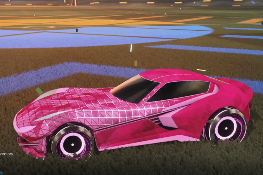 Rocket league Komodo Pink design with Irradiator,Trigon