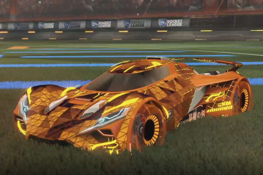 Rocket league Ronin GXT Burnt Sienna design with Jandertek,Trigon