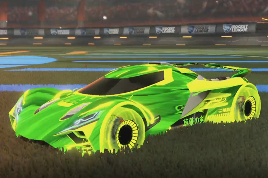 Rocket league Ronin GXT Lime design with Jandertek,Tidal Stream