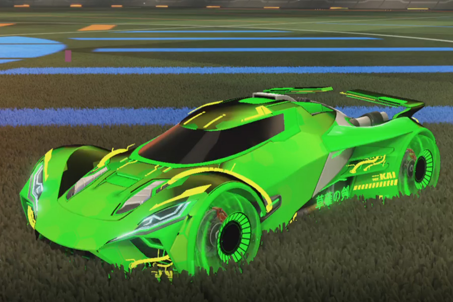 Rocket league Ronin GXT Forest Green design with Jandertek,Hex Tide