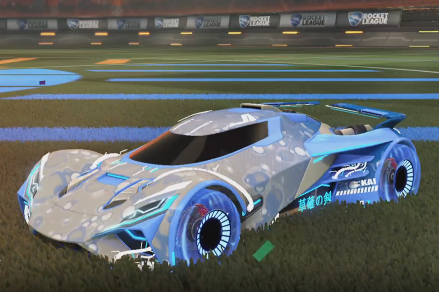 Rocket league Jandertek Cobalt design with Bubbly