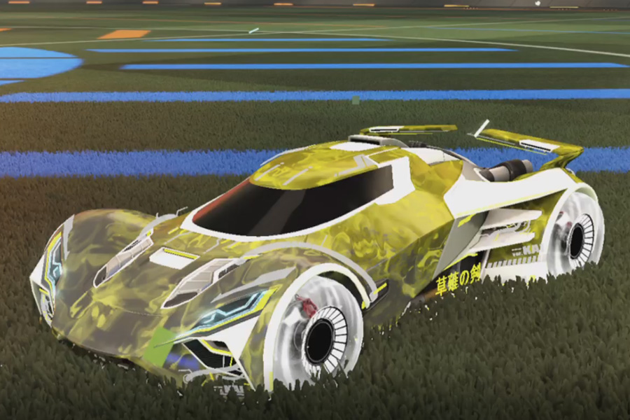 Rocket league Ronin GXT Titanium White design with Jandertek,Dissolver