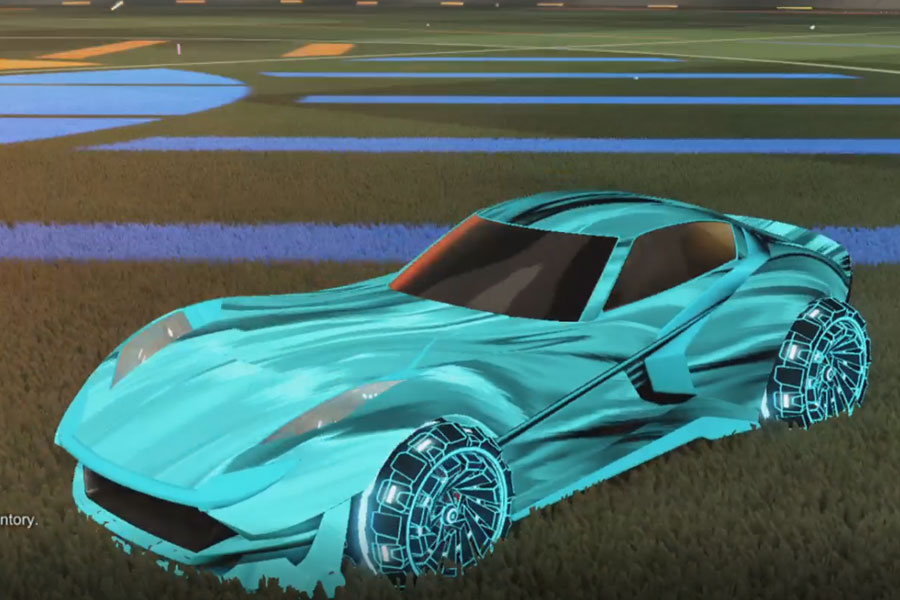 Rocket league Komodo Sky Blue design with Z-RO,Tidal Stream