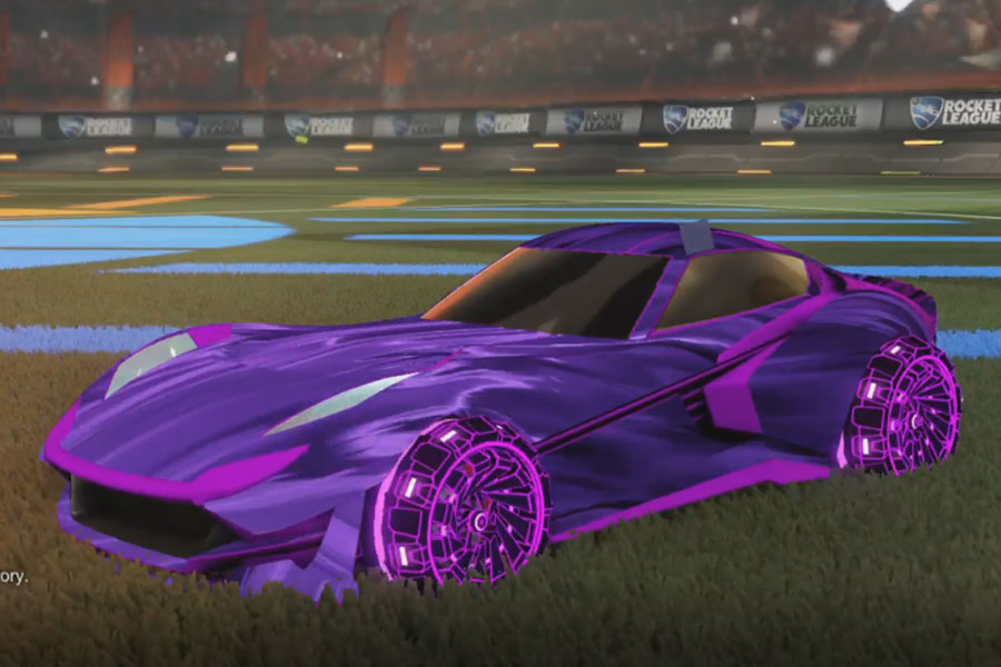 Rocket league Komodo Purple design with Z-RO,Tidal Stream