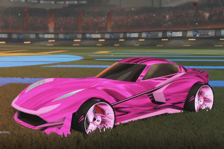 Rocket league Komodo Pink design with TRI-2050,Tidal Stream