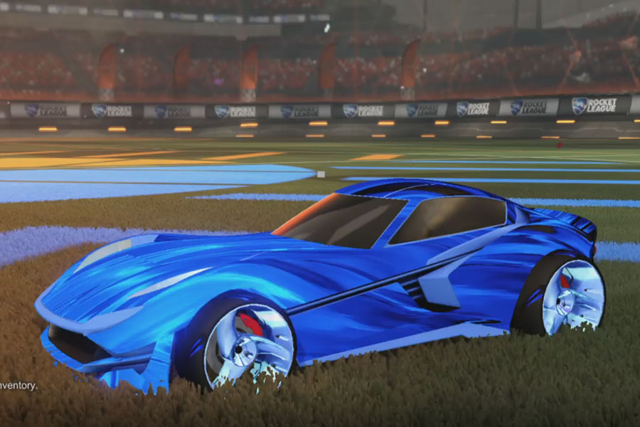 Rocket league Komodo Cobalt design with TRI-2050,Tidal Stream