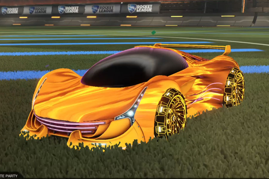 Rocket league Nimbus Orange design with Z-RO,Tidal Stream