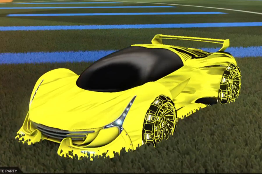 Rocket league Nimbus Saffron design with Z-RO,Tidal Stream