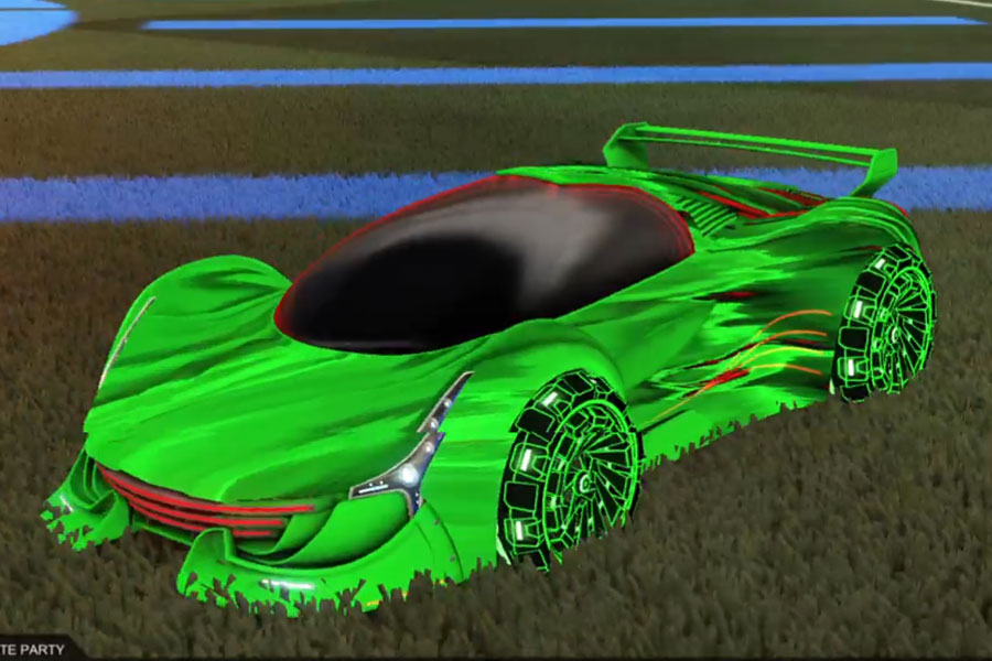 Rocket league Nimbus Forest Green design with Z-RO,Tidal Stream