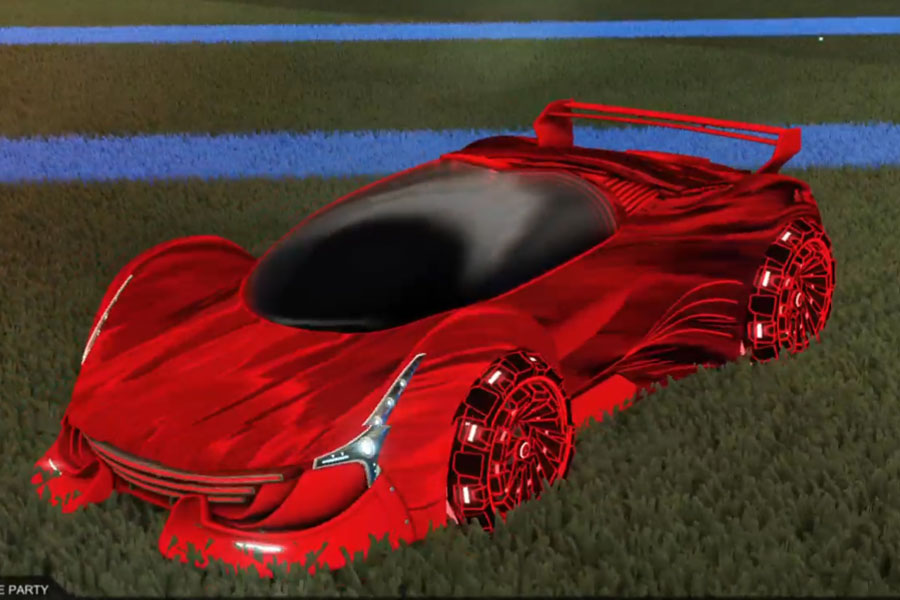 Rocket league Nimbus Crimson design with Z-RO,Tidal Stream