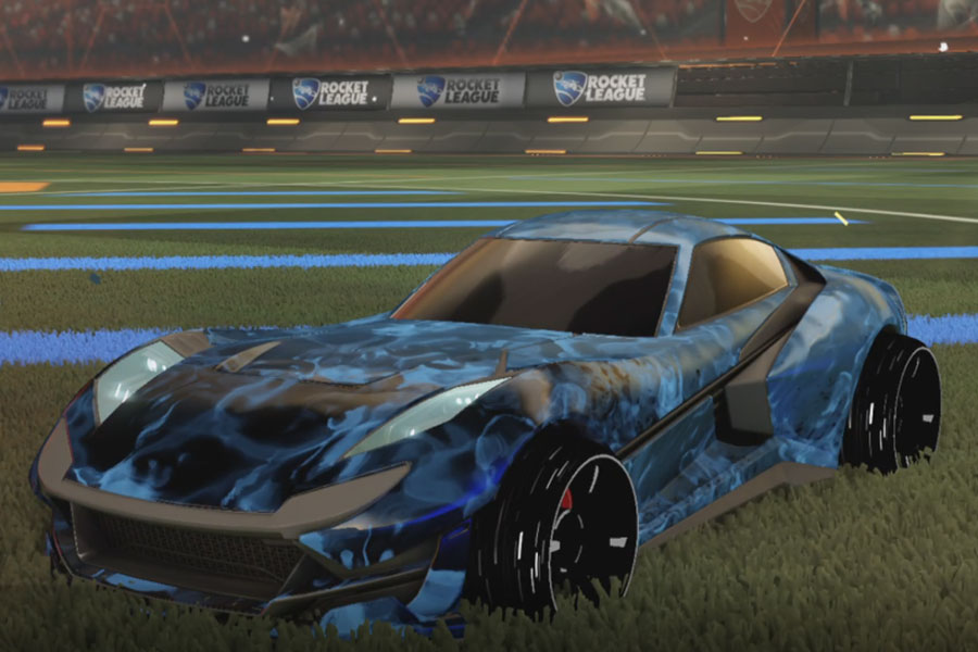 Rocket league Komodo design with Blade Wave,Dissolver