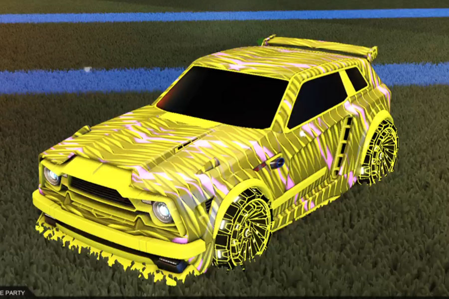 Rocket league Fennec Saffron design with Z-RO,Intrudium