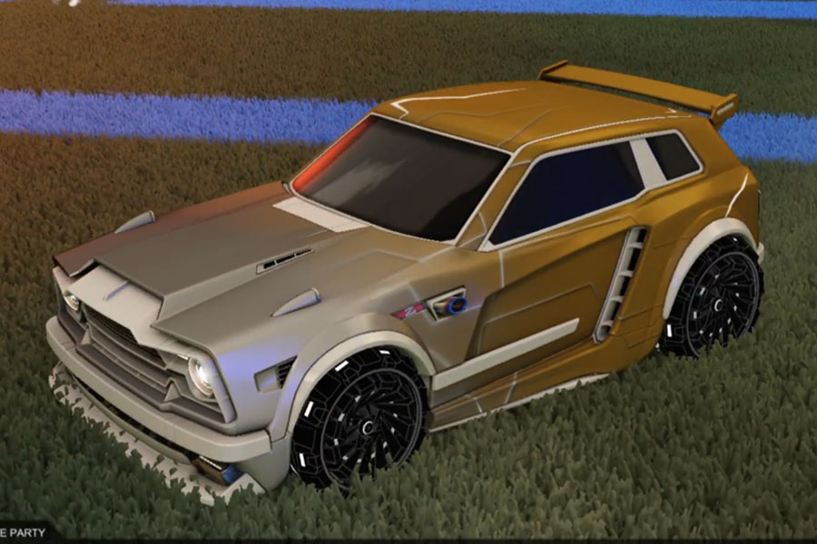 Rocket league Fennec Grey design with Z-RO,Mainframe