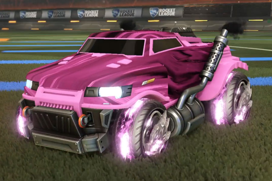 Rocket league Road Hog Pink design with Draco,Tidal Stream
