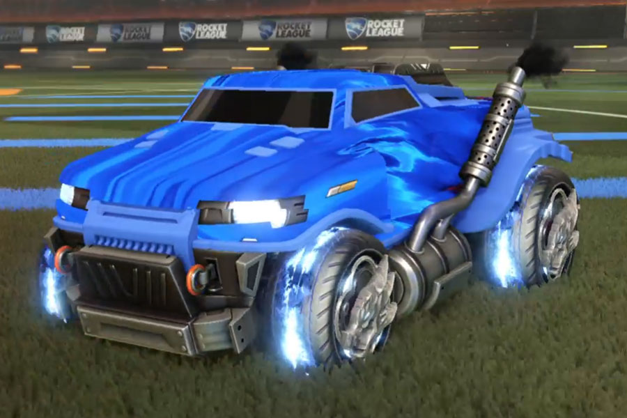 Rocket league Road Hog Cobalt design with Draco,Tidal Stream