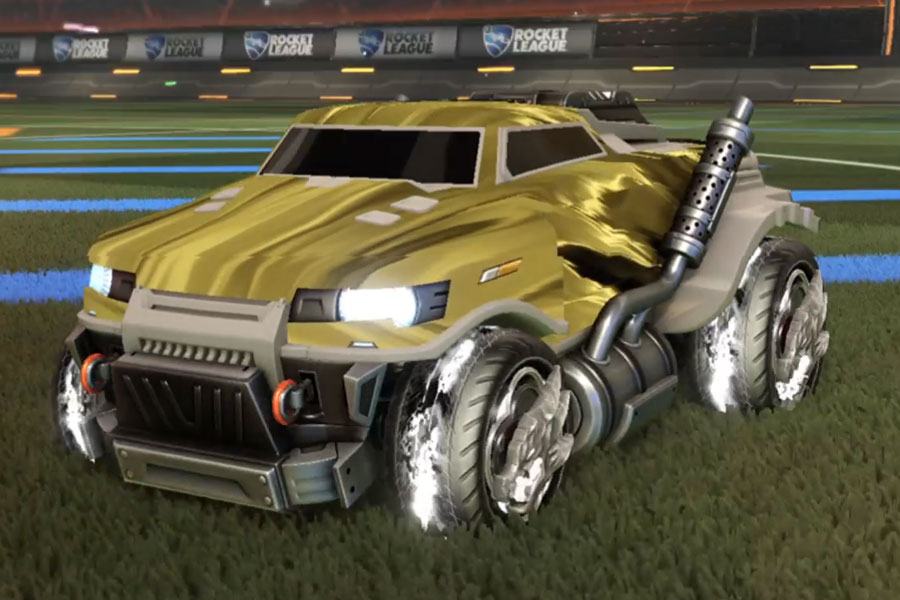 Rocket league Road Hog Grey design with Draco,Tidal Stream