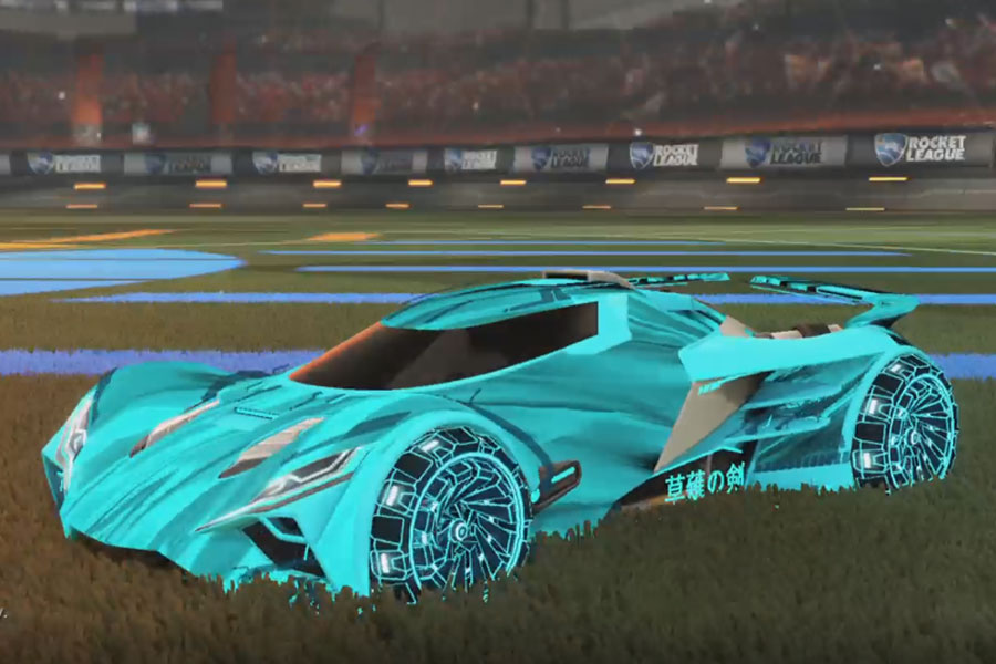 Rocket league Ronin GXT Sky Blue design with Z-RO,Tidal Stream