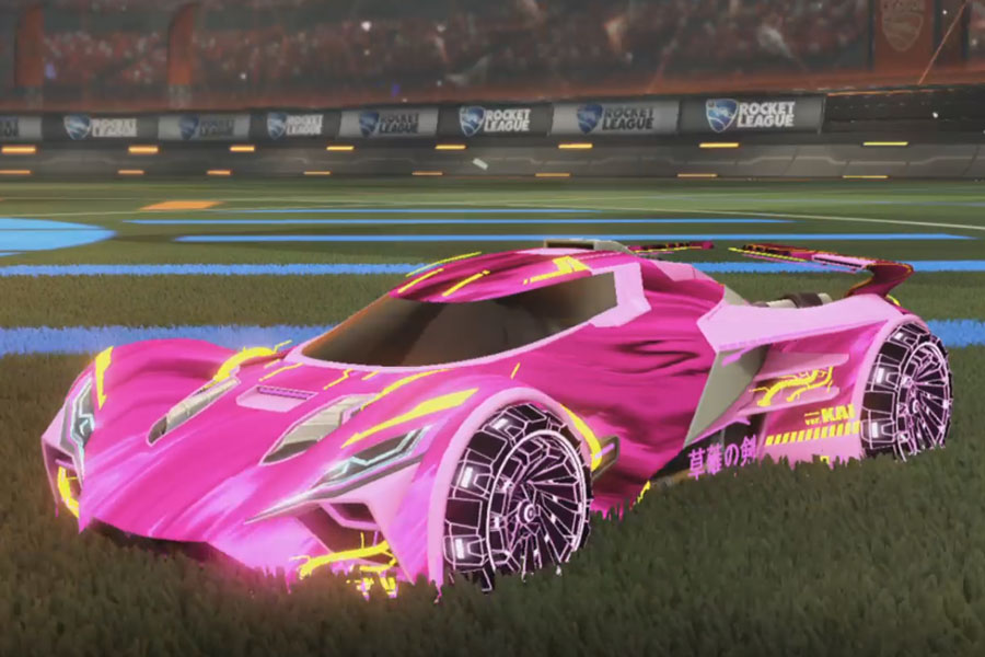 Rocket league Ronin GXT Pink design with Z-RO,Tidal Stream