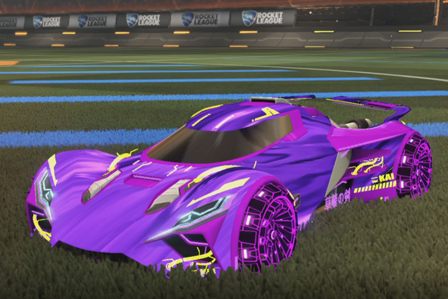 Rocket league Ronin GXT Purple design with Z-RO,Tidal Stream