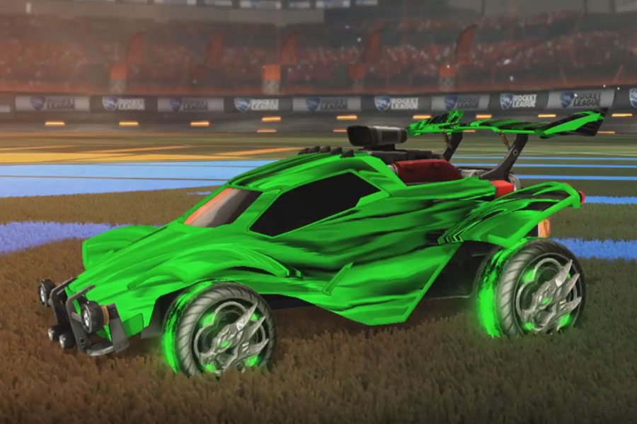 Rocket league Octane Forest Green design with Draco,Tidal Stream