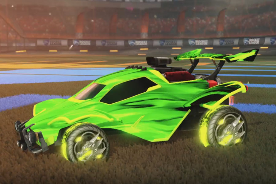 Rocket league Octane Lime design with Draco,Tidal Stream