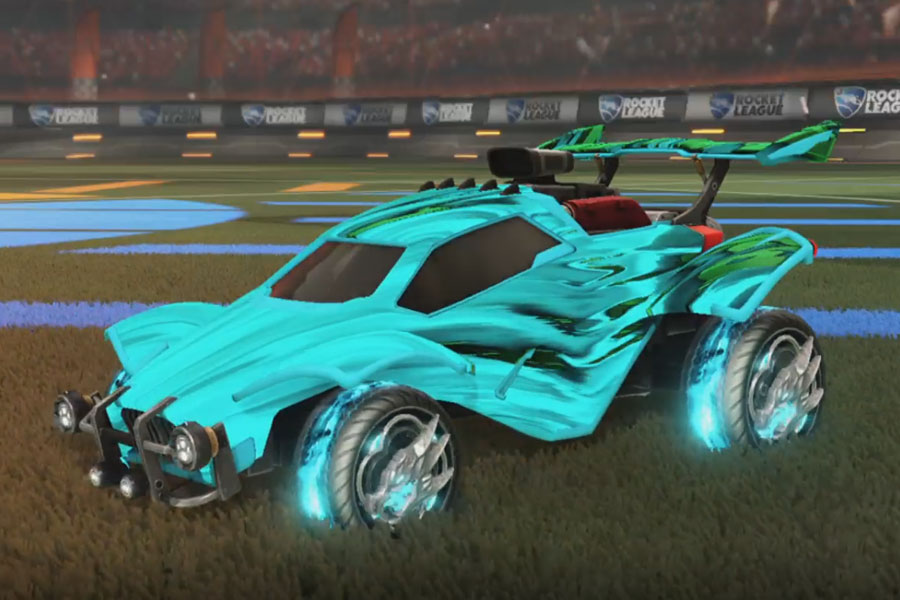 Rocket league Octane Sky Blue design with Draco,Tidal Stream