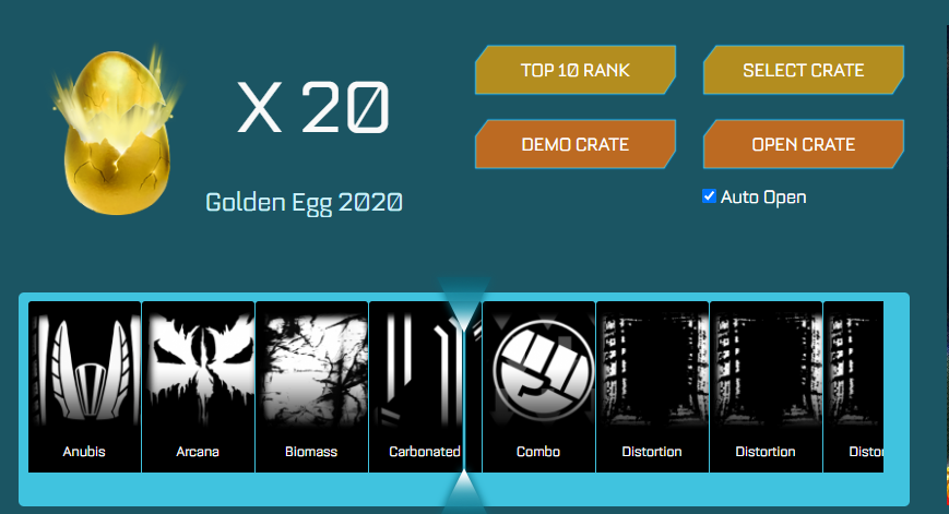 Rocket League Golden Egg 2020