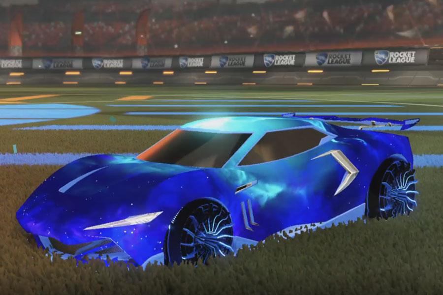 Rocket league Peregrine TT Cobalt design with Interstellar